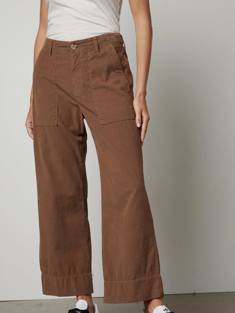 Velvet by Graham&Spencer - Vera Brown Corduroy Wide Leg Pants (size: 6)